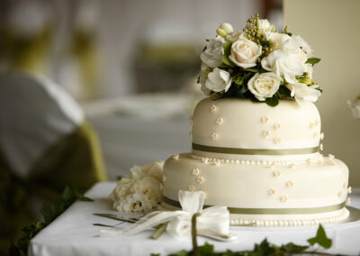wedding flower cake